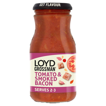 Loyd Grossman Smoky Bacon Tomato Pasta Sauce 350g — image 1