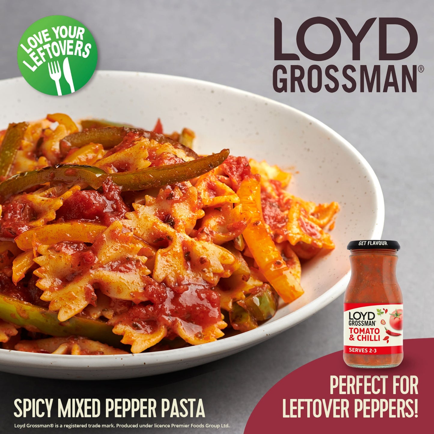 Loyd Grossman Tomato & Chilli Pasta Sauce 350G — image 2
