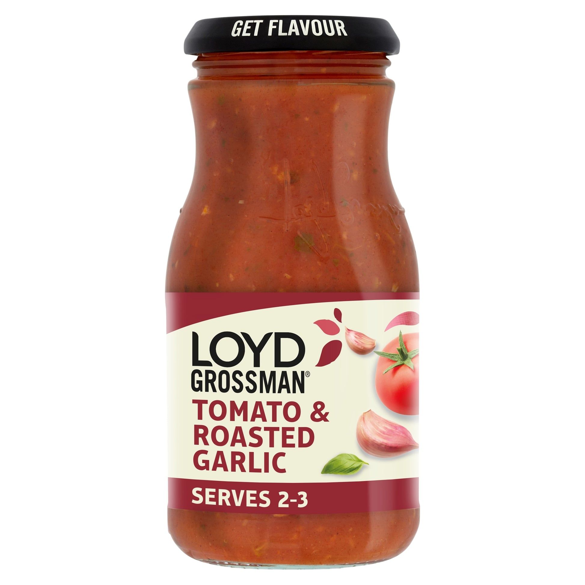 Loyd Grossman Tomato Roasted Garlic Pasta Sauce 350G — image 1