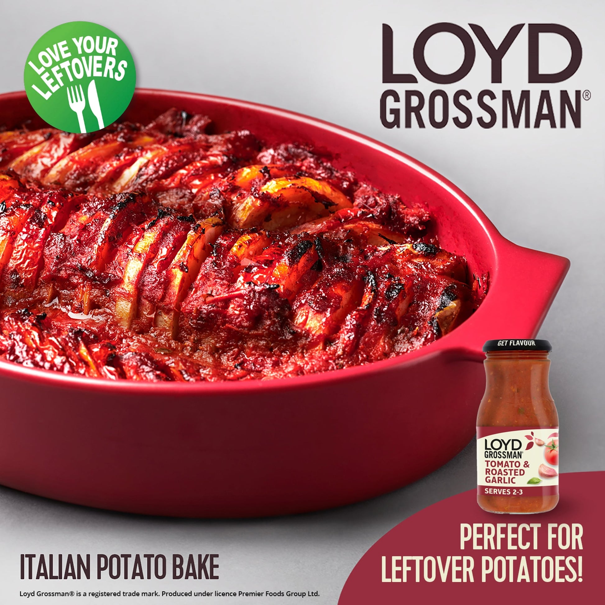 Loyd Grossman Tomato Roasted Garlic Pasta Sauce 350G — image 2