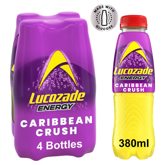 Lucozade Energy Drink Caribbean Crush 4 x 380ml — image 1