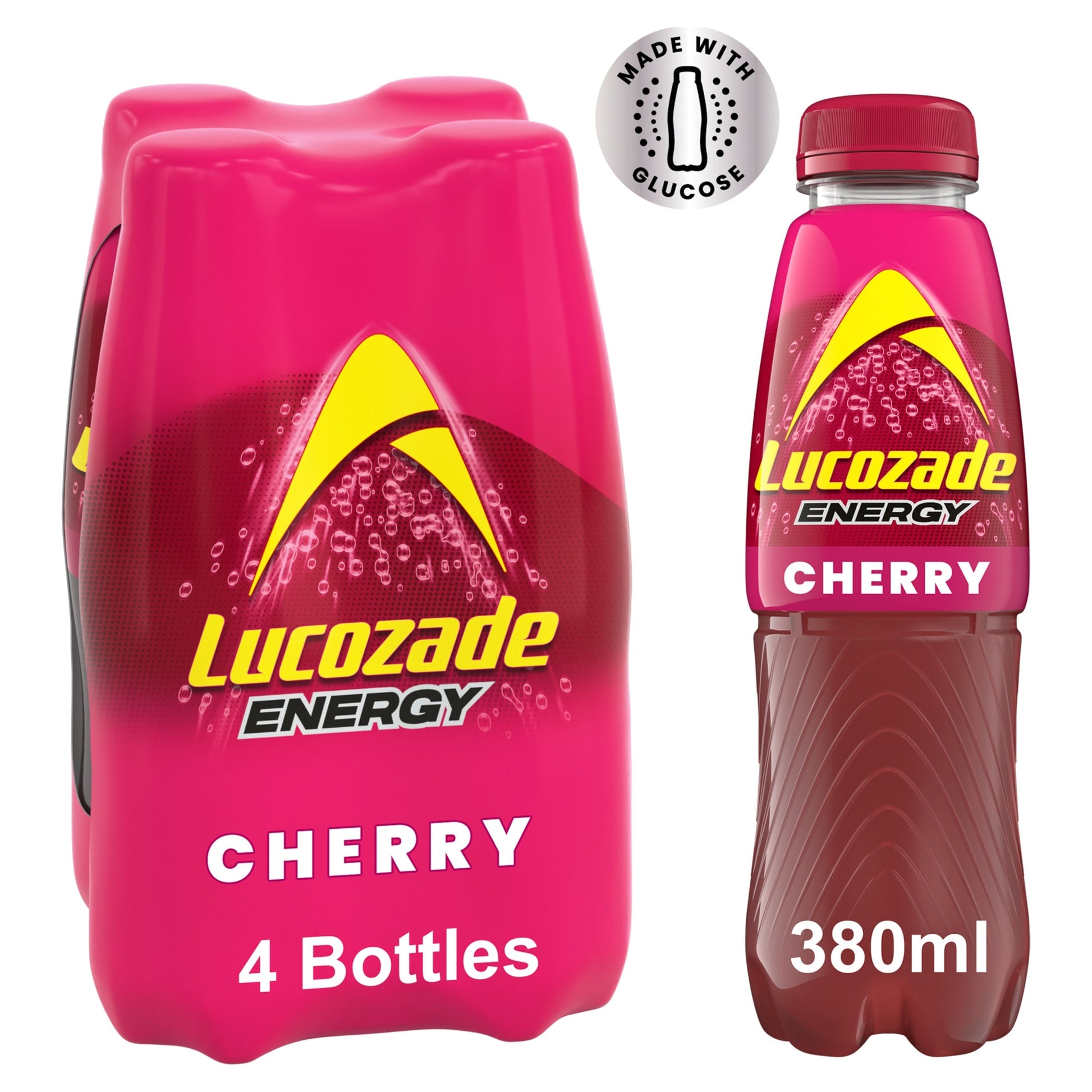 Lucozade Energy Drink Wild Cherry 4 x 380ml — image 1