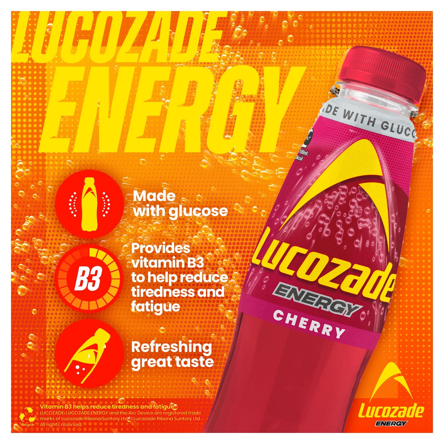 Lucozade Energy Drink Wild Cherry 900ml — image 2