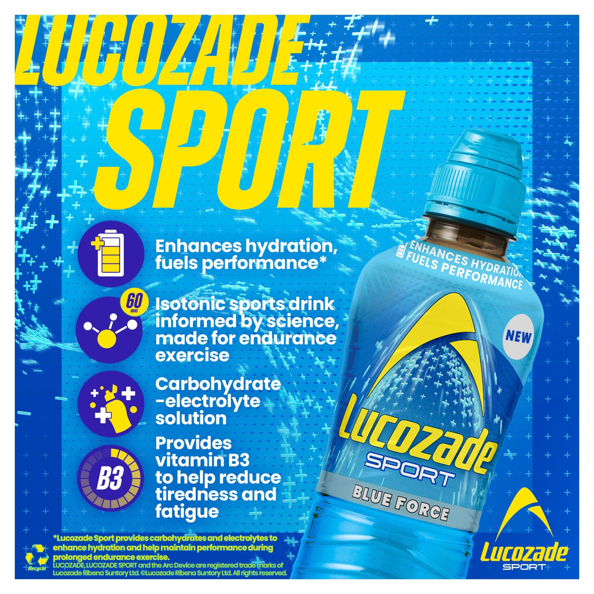 Lucozade Sport Drink Blue Force 4x500ml — image 3