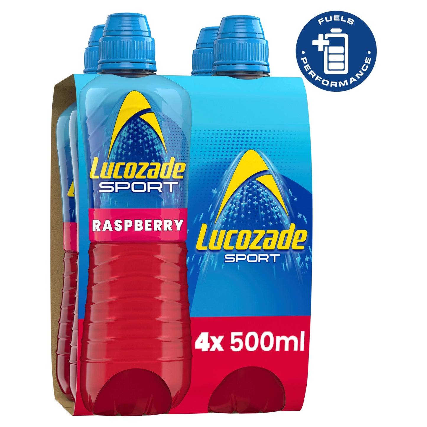 Lucozade Sport Drink Raspberry 4 x 500ml — image 1