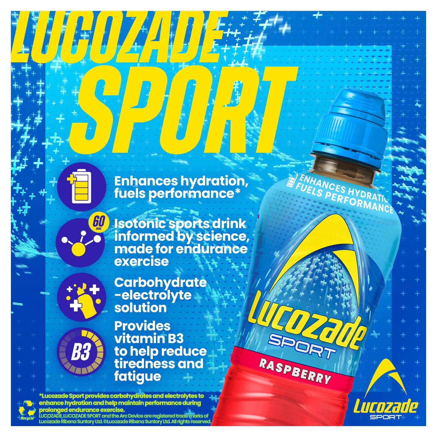 Lucozade Sport Drink Raspberry 900ml — image 2