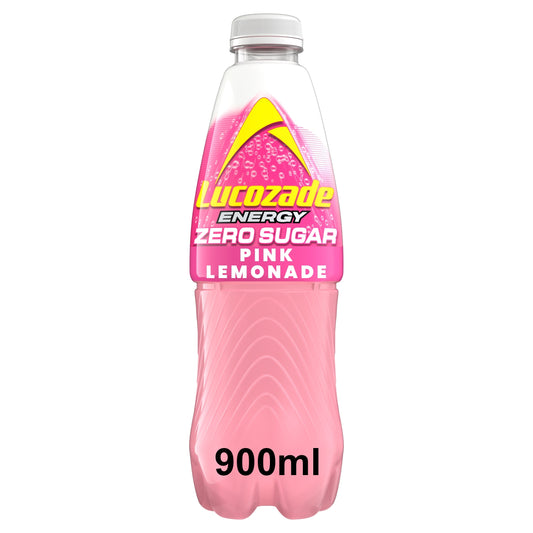 Lucozade Zero Sugar Pink Lemonade 900Ml — image 1