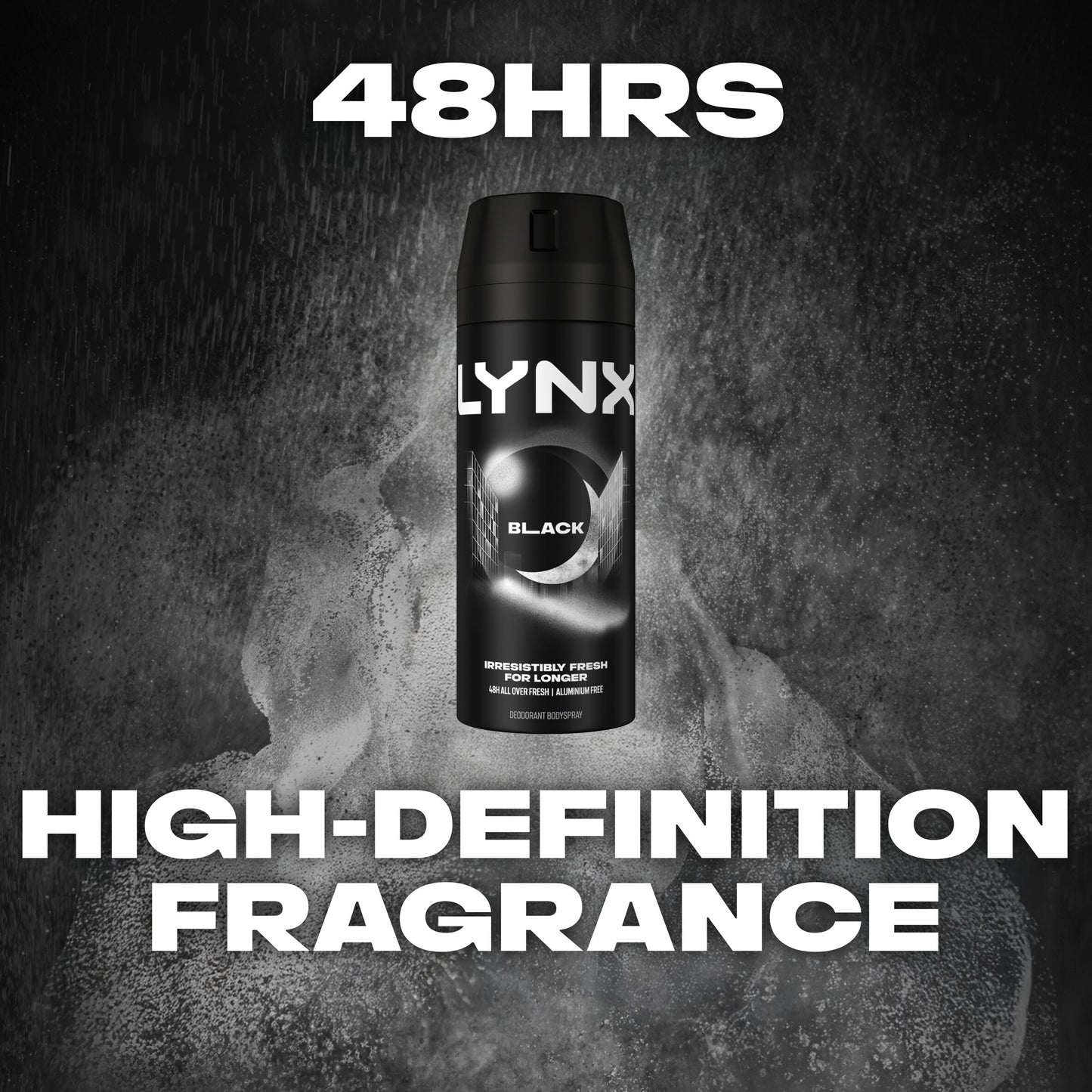Lynx Black 48h Deodorant Bodyspray for Men 150ml — image 4