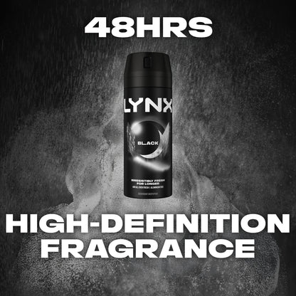 Lynx Black 48h Deodorant Bodyspray for Men 150ml — image 4