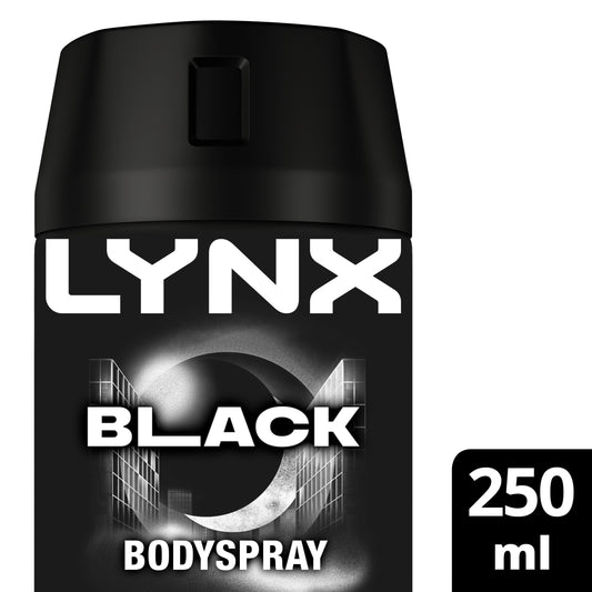 Lynx Black 48h Deodorant Bodyspray for Men 250ml — image 1