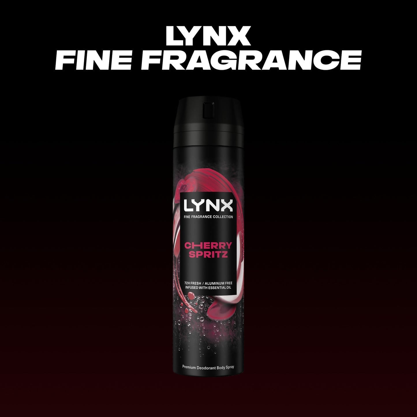 Lynx Cherry Spritz 72h Fine Fragrance Premium Deodorant Bodyspray for Men 200ml — image 2