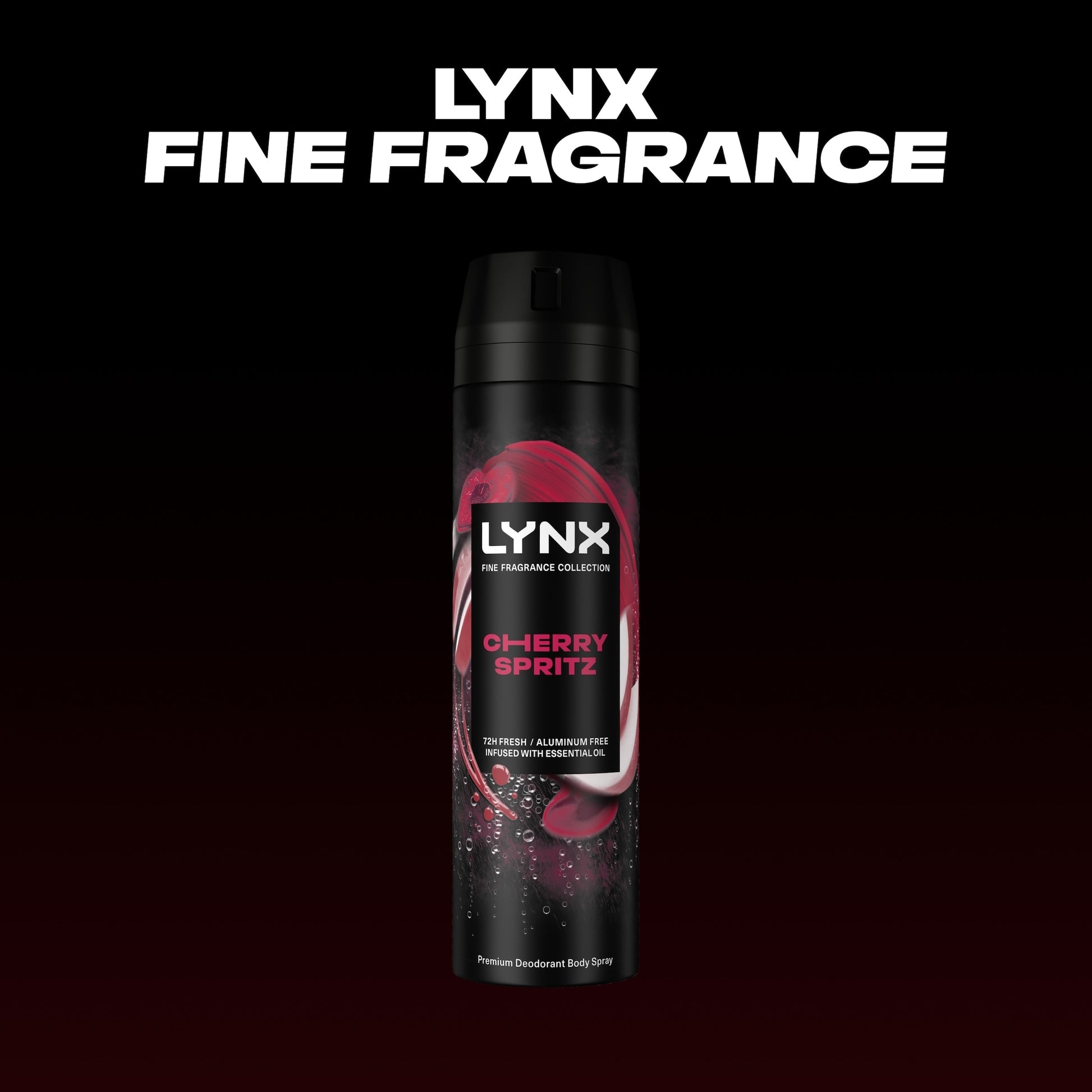Lynx Cherry Spritz 72h Fine Fragrance Premium Deodorant Bodyspray for Men 200ml — image 2