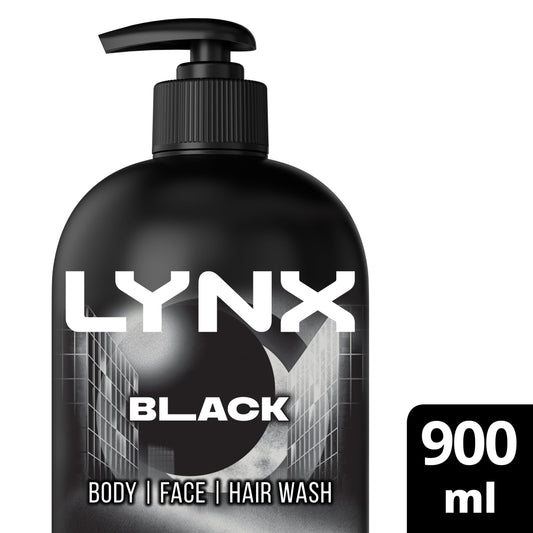 Lynx Men Black Body Wash Shower Gel 900ml — image 1