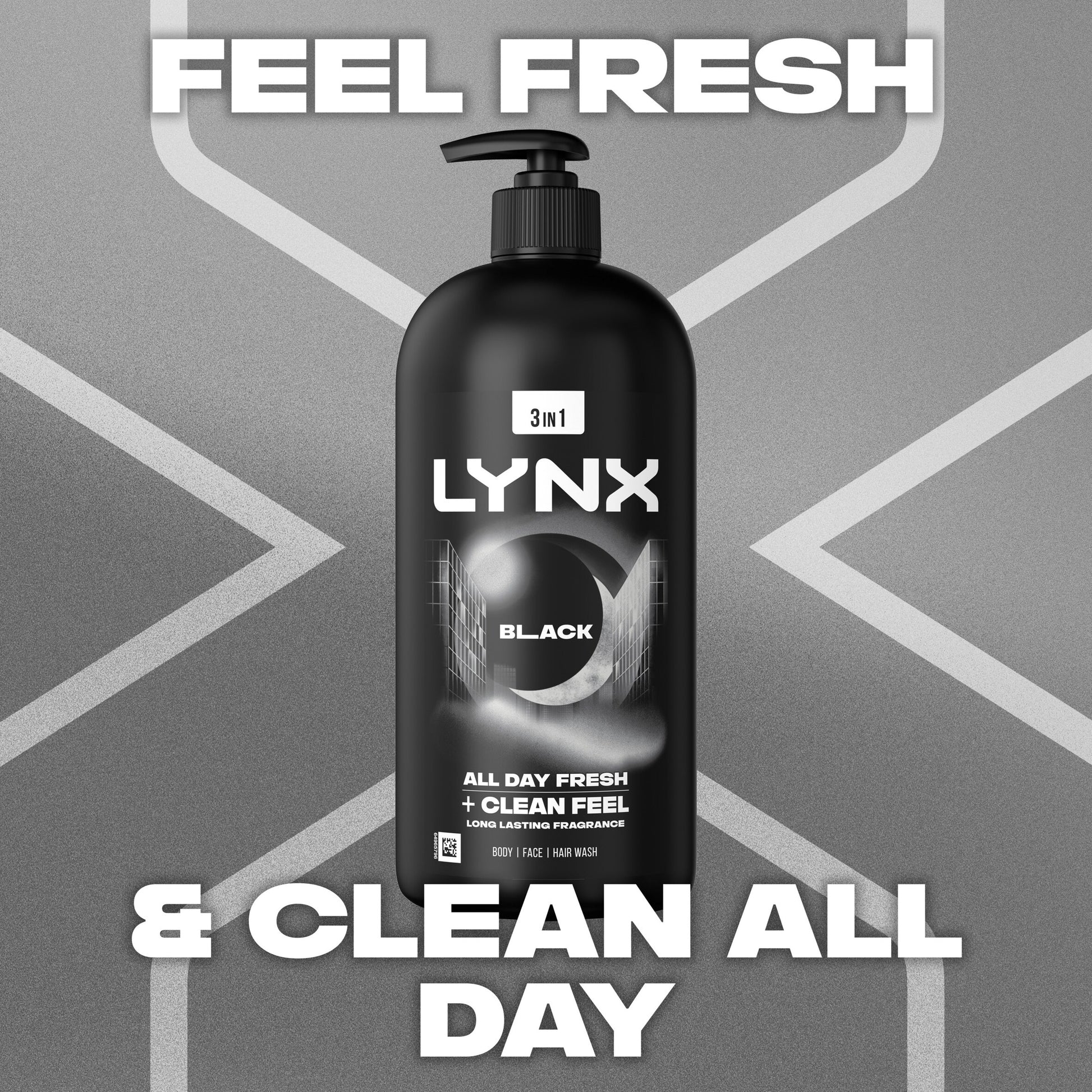 Lynx Men Black Body Wash Shower Gel 900ml — image 2