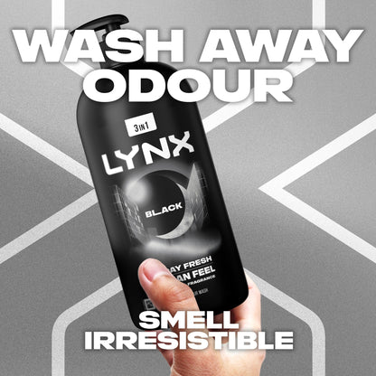 Lynx Men Black Body Wash Shower Gel 900ml — image 3