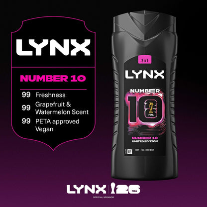 Lynx Men Limited Edition Number 10 Shower Gel Body Wash 500ml — image 4