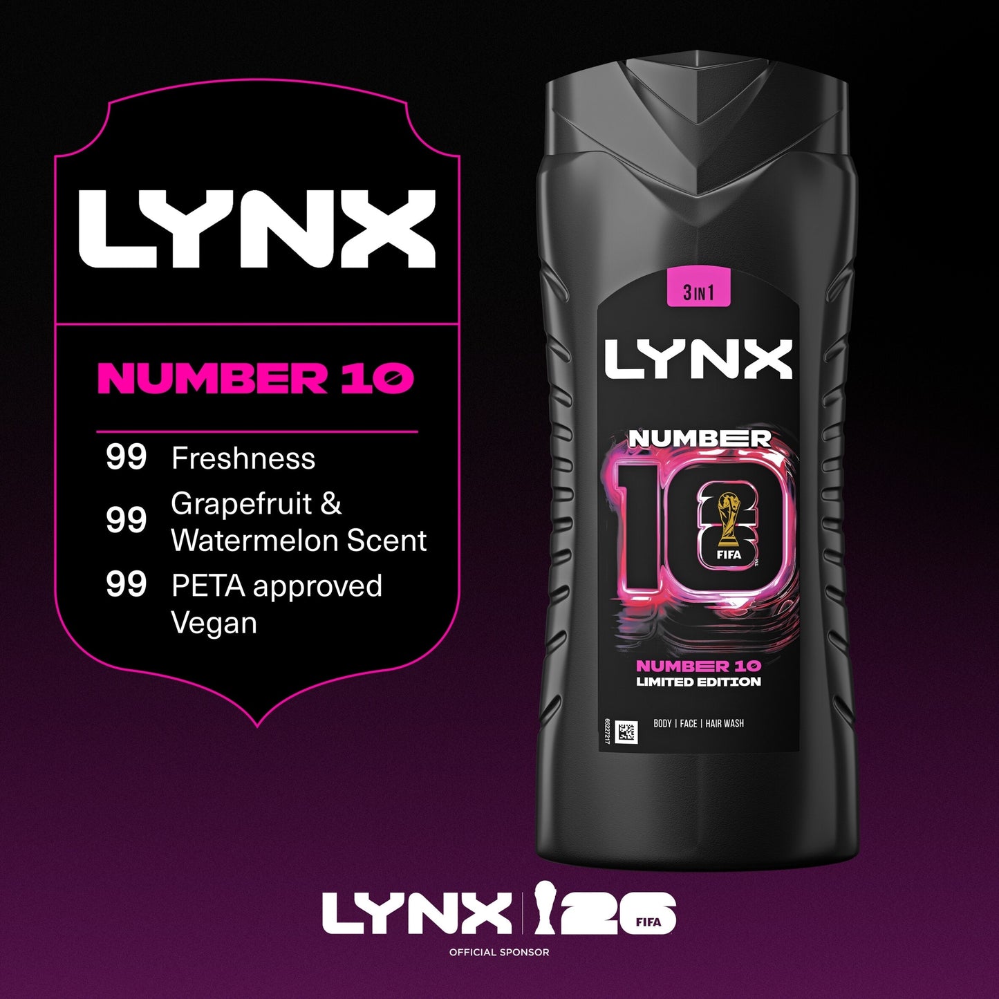 Lynx Men Limited Edition Number 10 Shower Gel Body Wash 500ml — image 4