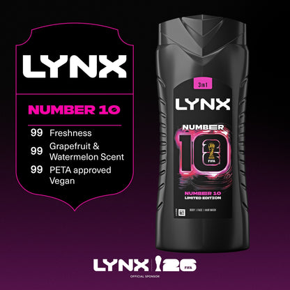Lynx Men Limited Edition Number 10 Shower Gel Body Wash 500ml — image 4