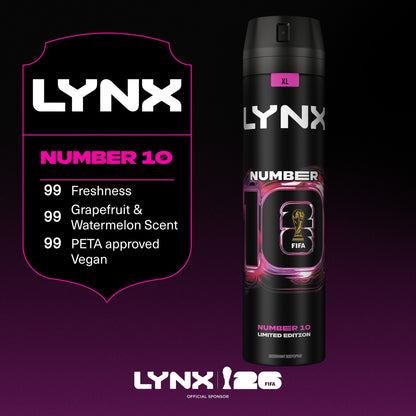 Lynx Men Number 10 48h Deodorant Bodyspray Aerosol 250ml — image 4