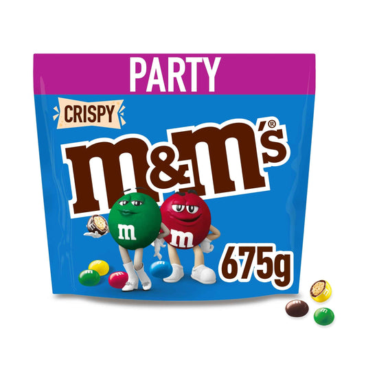 M&M'S Crispy Milk Chocolate Party Bag 675g