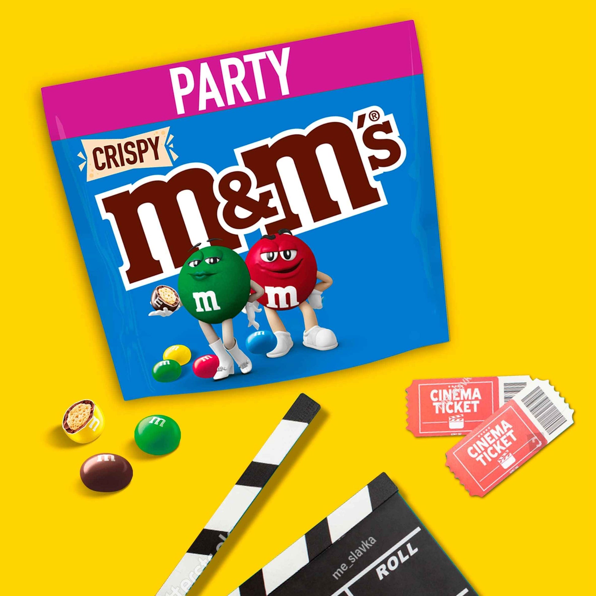 M&M'S Crispy Milk Chocolate Party Bag 675g