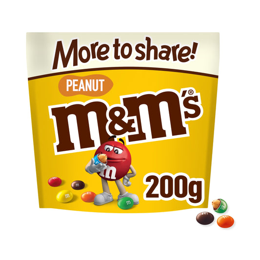 M&M's Peanut Milk Chocolate Pouch Bag 200g — image 1