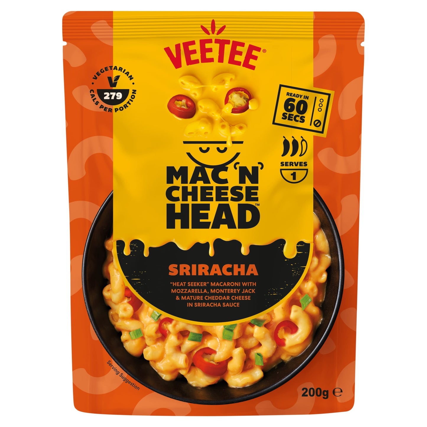 Mac 'N' Cheese Head Sriracha Macaroni & Cheese 200g — image 1