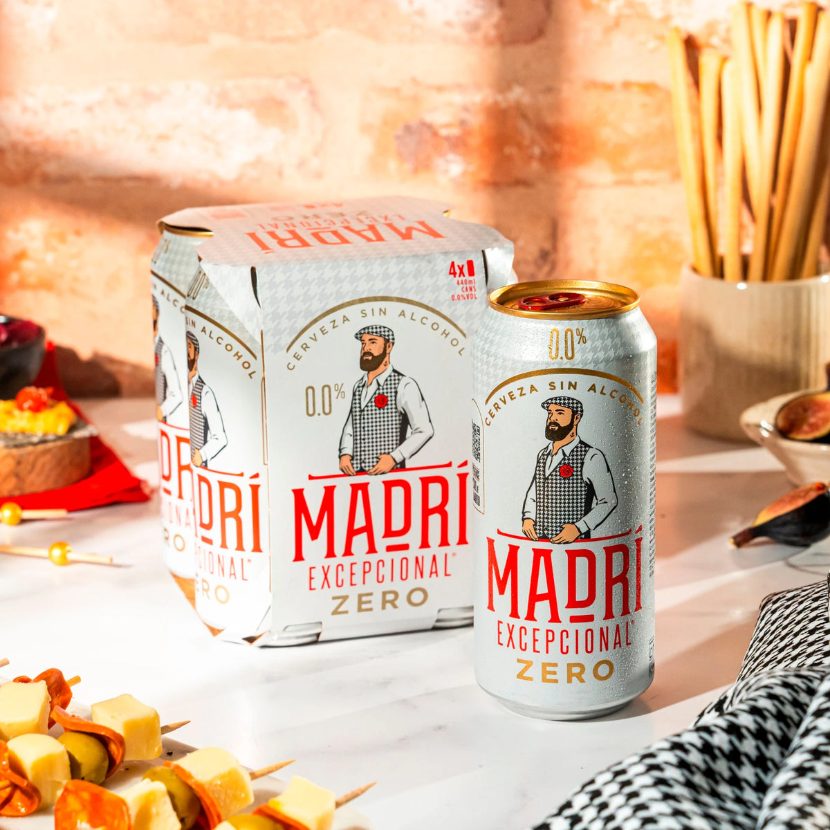 Madri Excepcional Zero Alcohol Free Beer 4x440ml — image 5