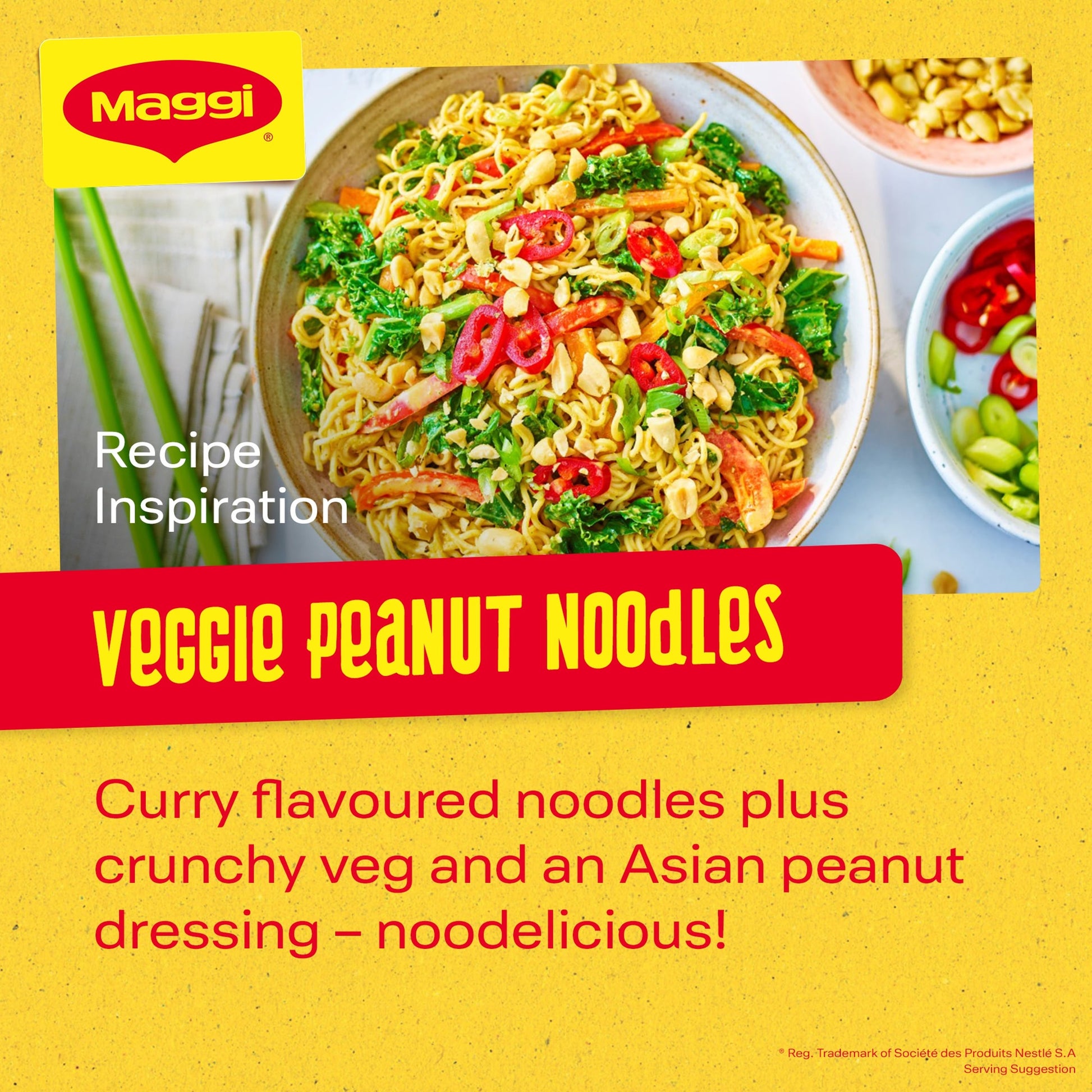 Maggi 2-Minute Instant Noodles - Curry Flavour 5x79g — image 4