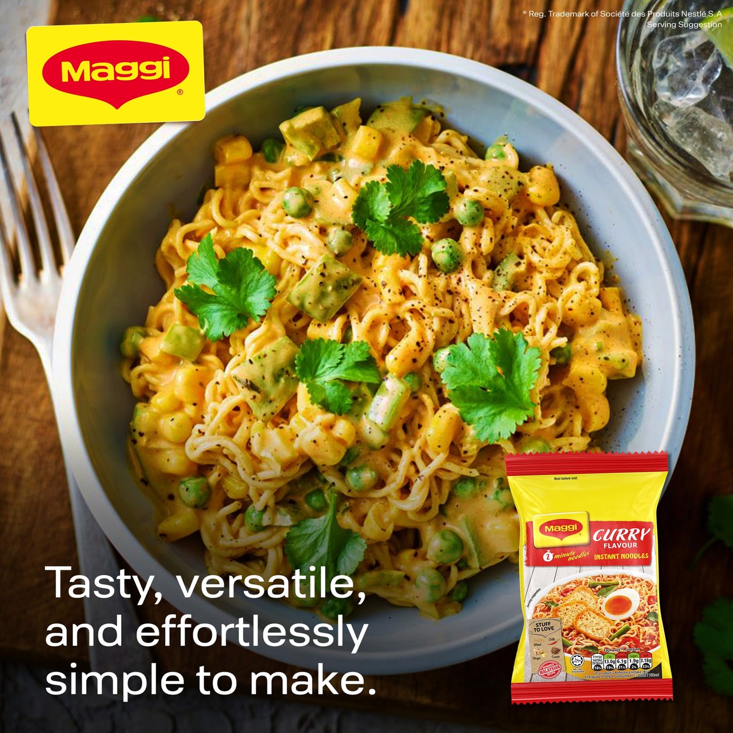 Maggi 2-Minute Instant Noodles - Curry Flavour 5x79g — image 5