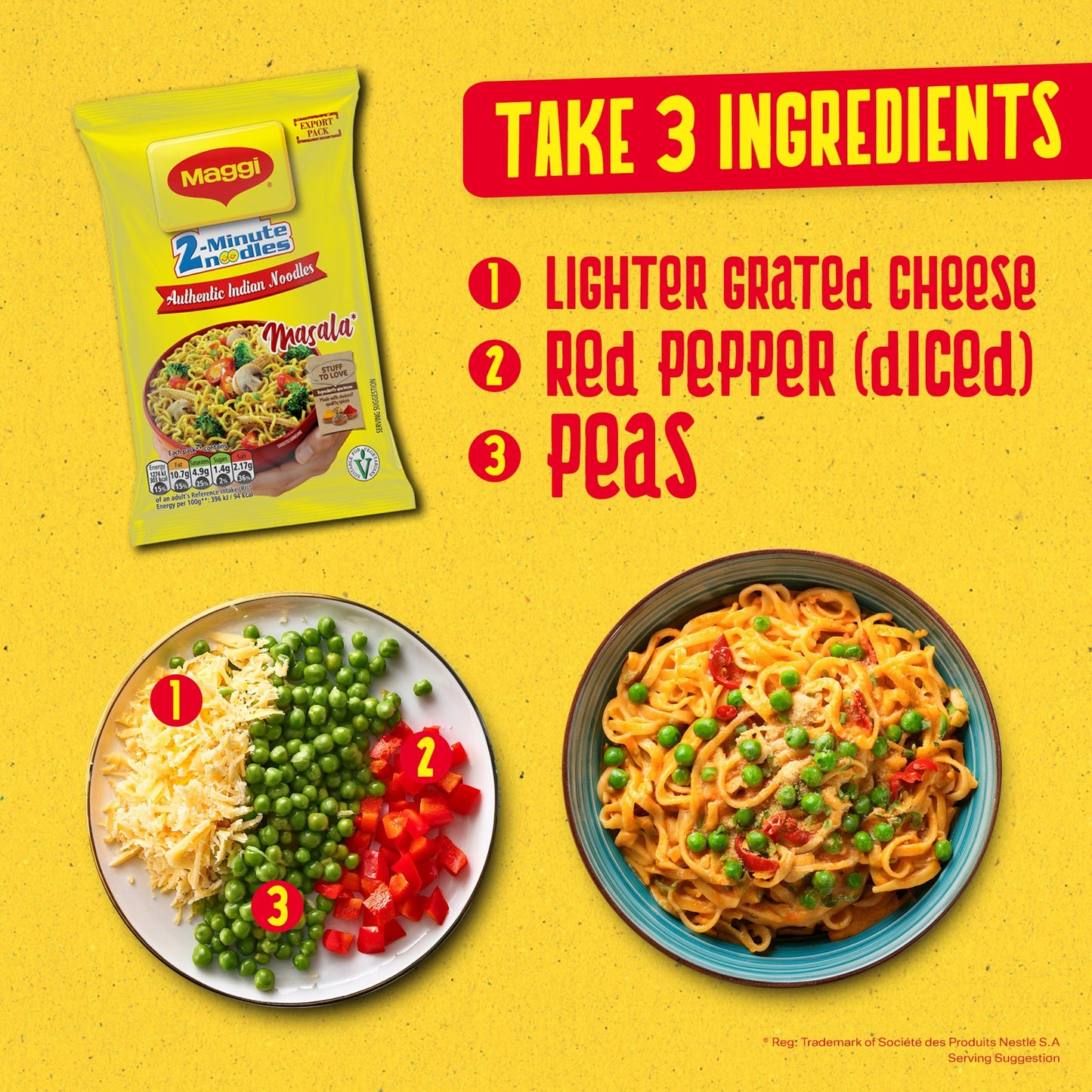 Maggi 2 Minute Masala Flavour Instant Noodles 70g — image 4