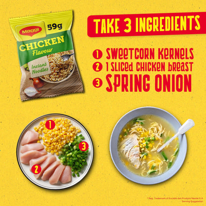 Maggi 3 Minute Instant Noodles Chicken Flavour 4x59g — image 4