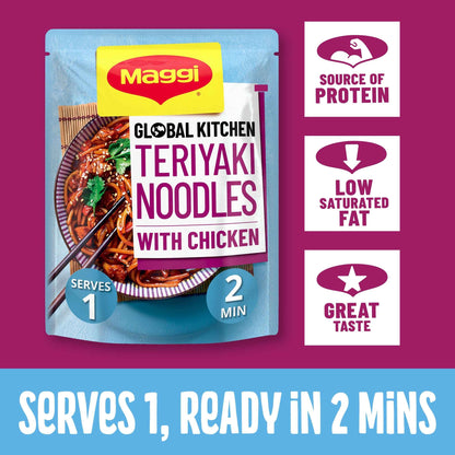 Maggi Global Kitchen Teriyaki Noodles With Chicken Ready Meal 260g