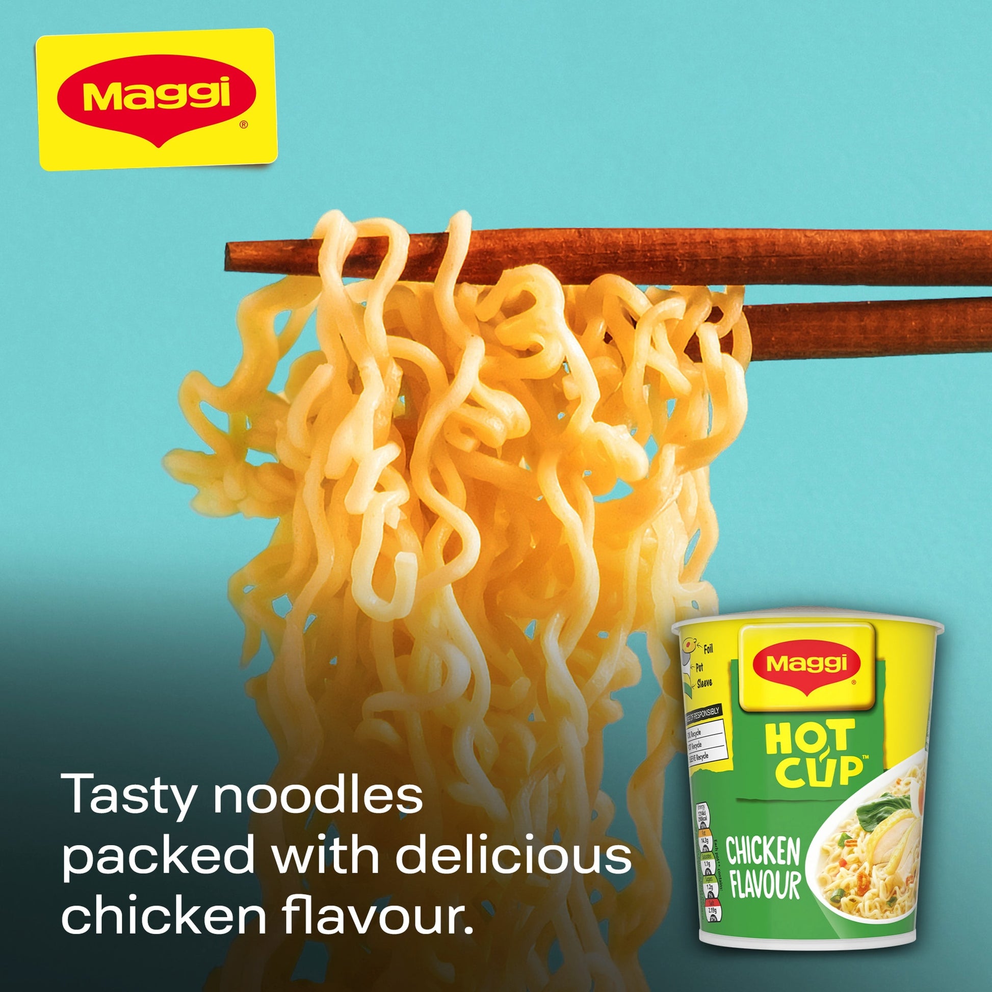 Maggi Hot Cup Chicken Noodles Pot 59.2g — image 2