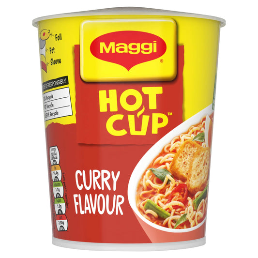 Maggi Hot Cup Noodles - Curry Flavour 59.2g — image 1