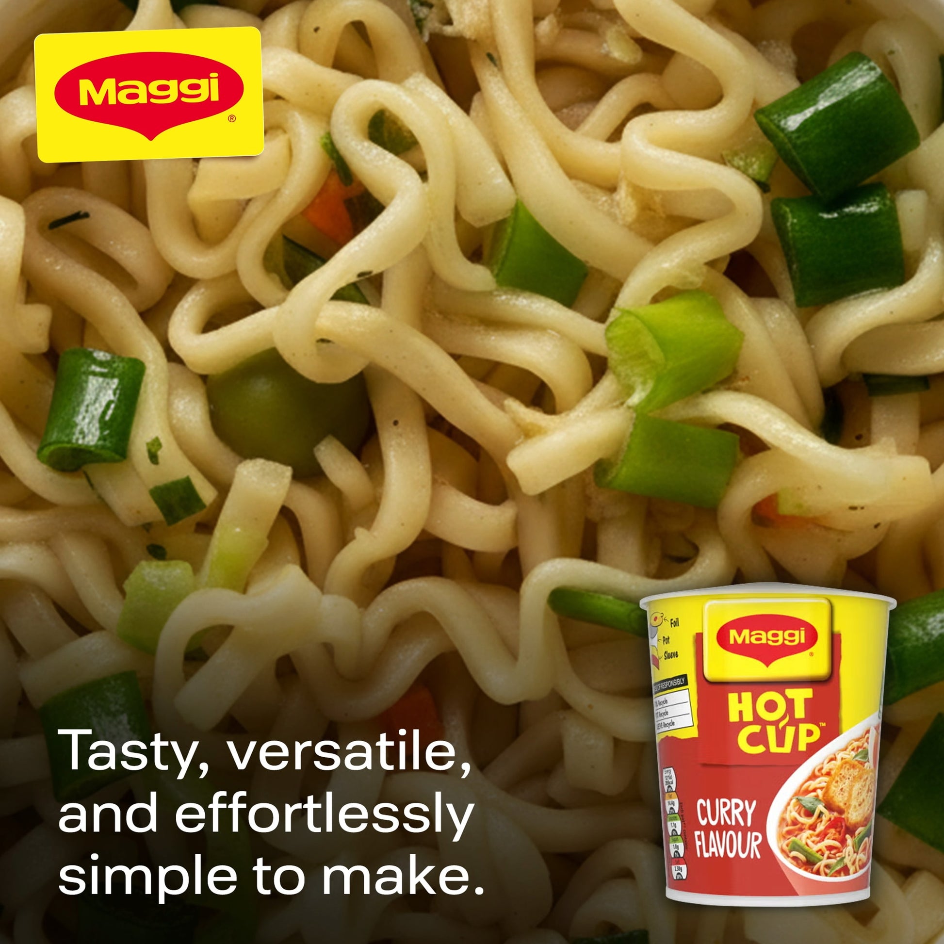 Maggi Hot Cup Noodles - Curry Flavour 59.2g — image 5