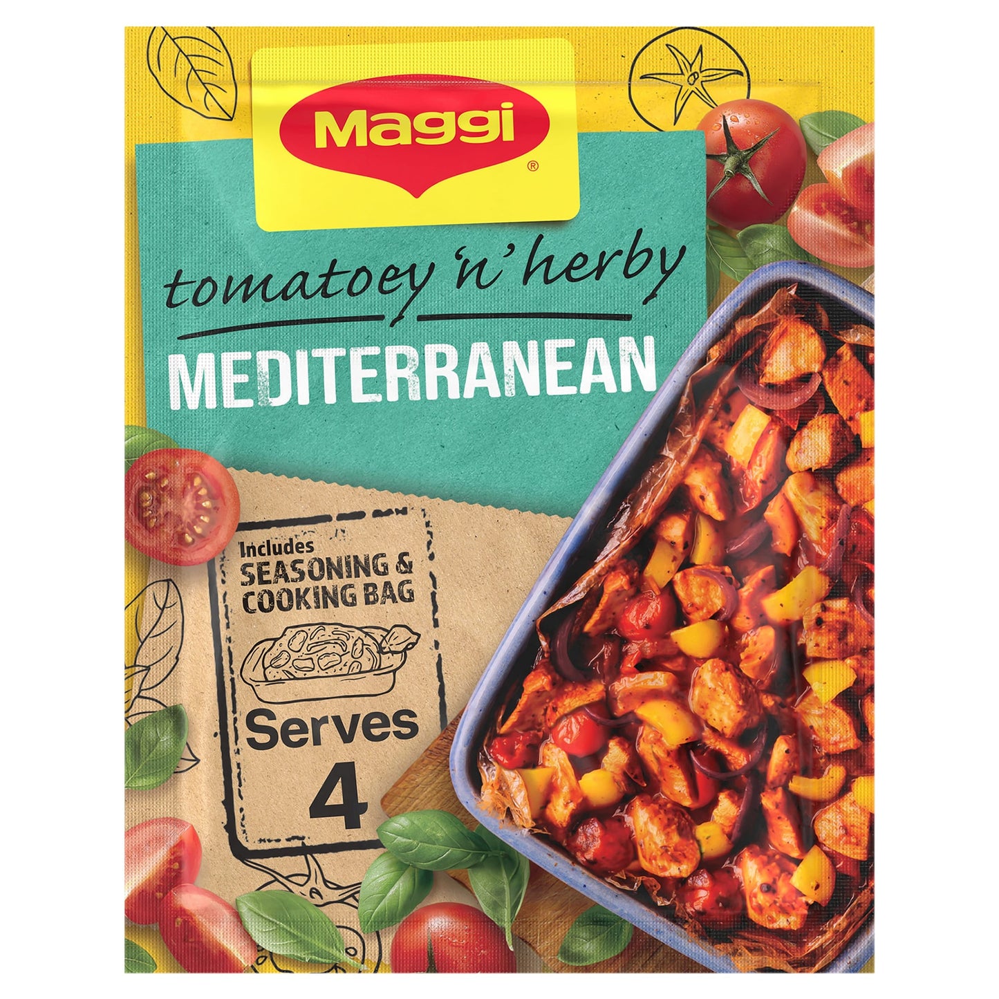 Maggi Mediterranean Chicken Seasoning & Cooking Bag 37g — image 1