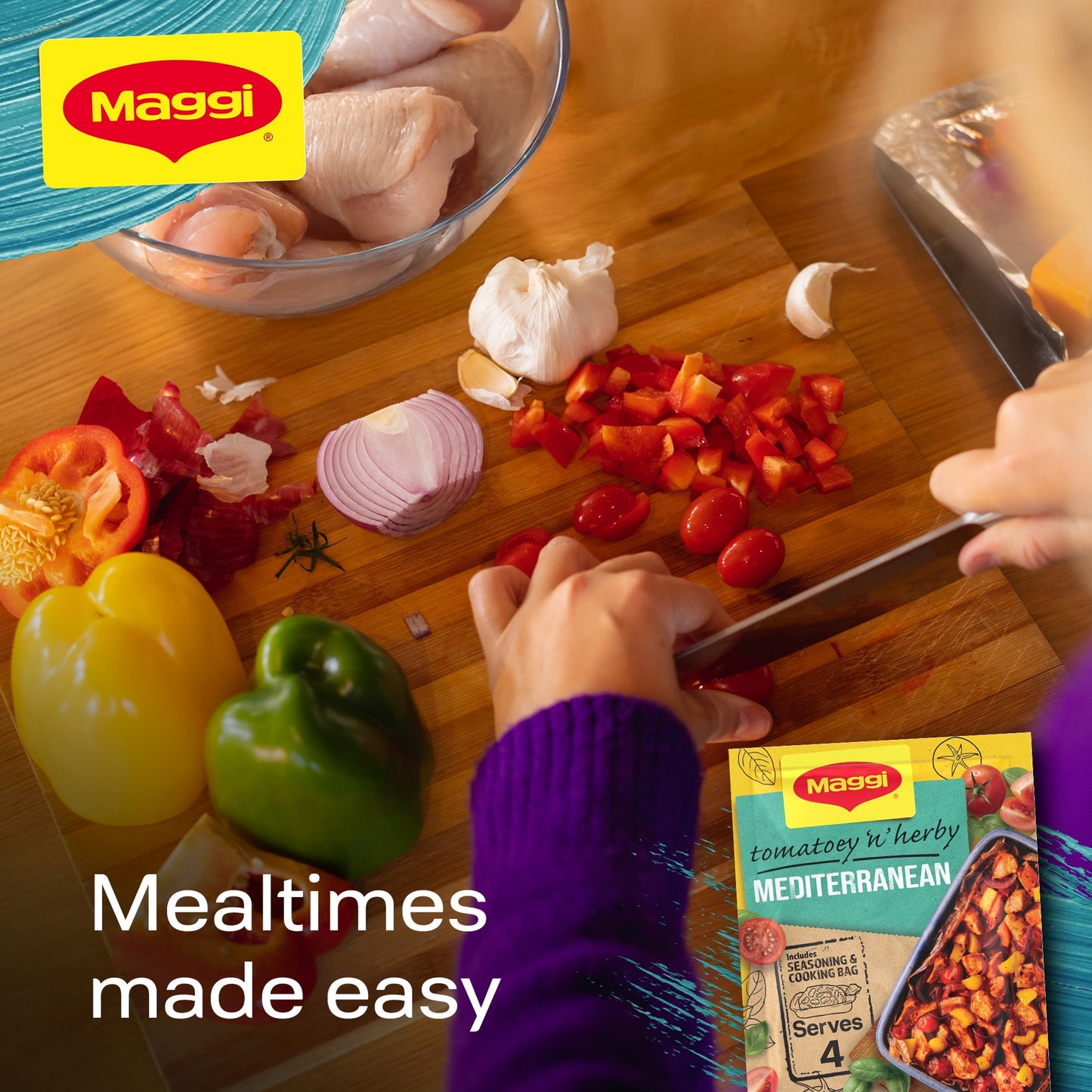 Maggi Mediterranean Chicken Seasoning & Cooking Bag 37g — image 3