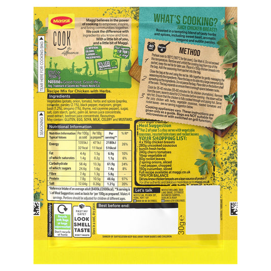 Maggi Mixed Herbs Chicken Recipe Mix 30g — image 2