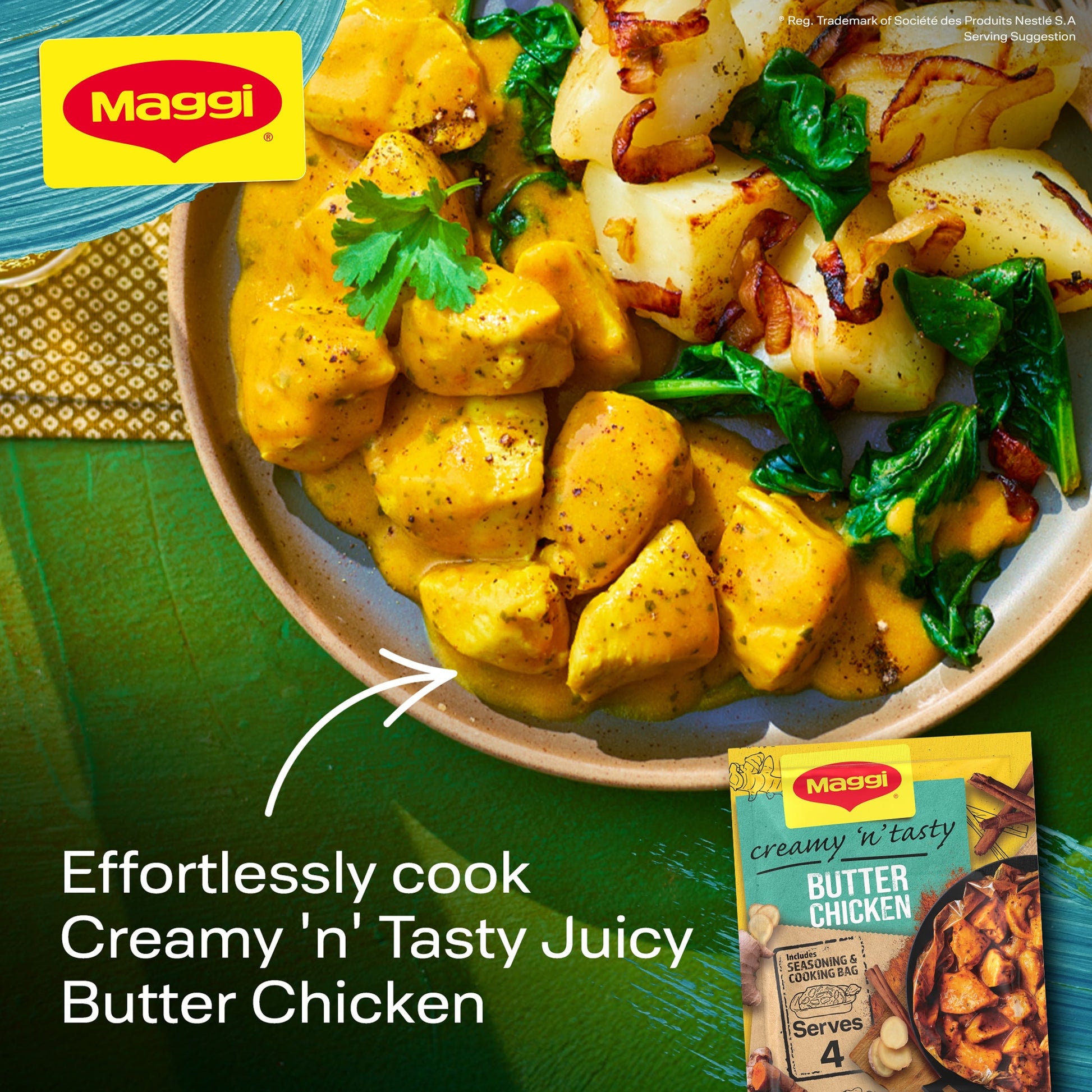 Maggi So Juicy Creamy Butter Chicken Recipe Mix 41g — image 2