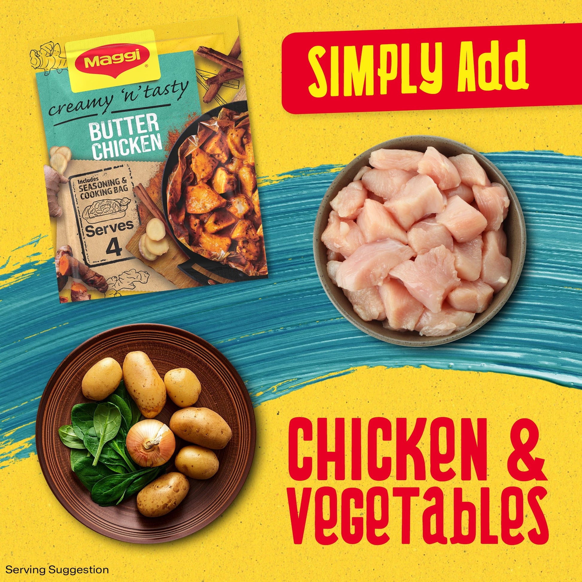 Maggi So Juicy Creamy Butter Chicken Recipe Mix 41g — image 4