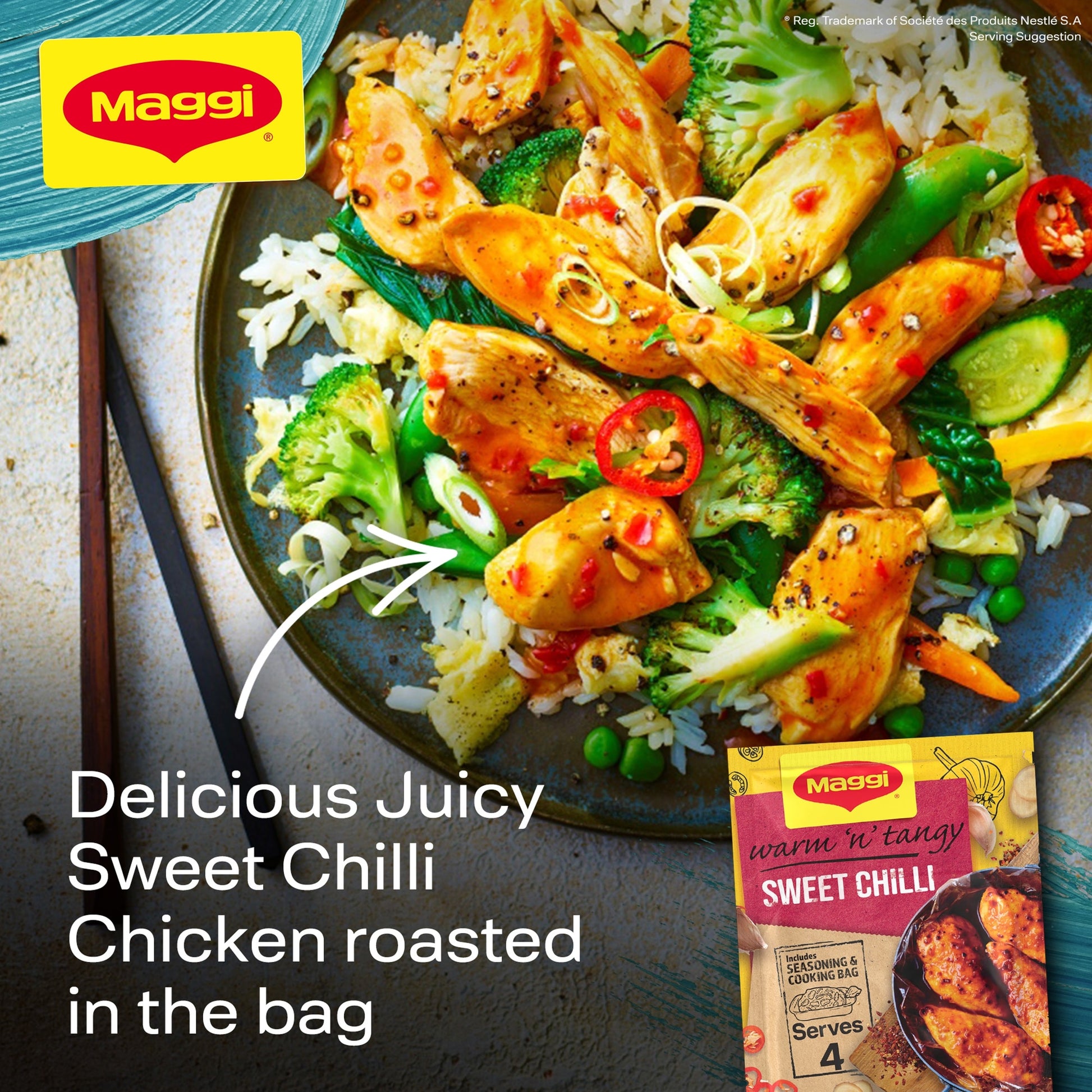 Maggi So Juicy Sweet Chilli Chicken Recipe Mix 41g — image 2