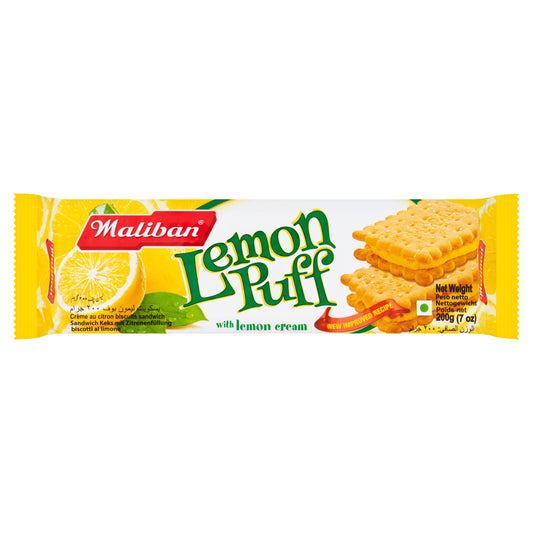 Maliban Lemon Puff Biscuits Plus Lemon Cream 200G — image 1