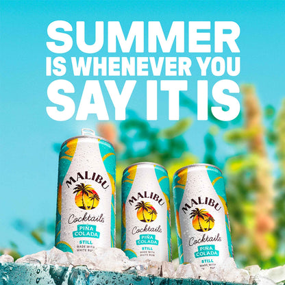 MALIBU Piña Colada Still Pre-mixed Ready To Drink Cocktail 250ml