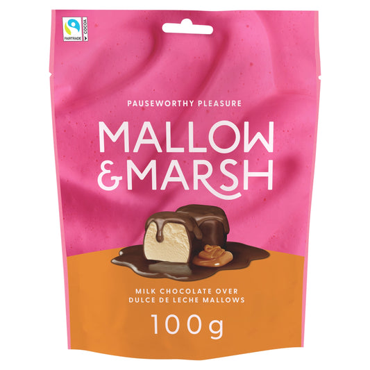 Mallow & Marsh Milk Chocolate over Dulce De Leche Mallows 100g — image 1