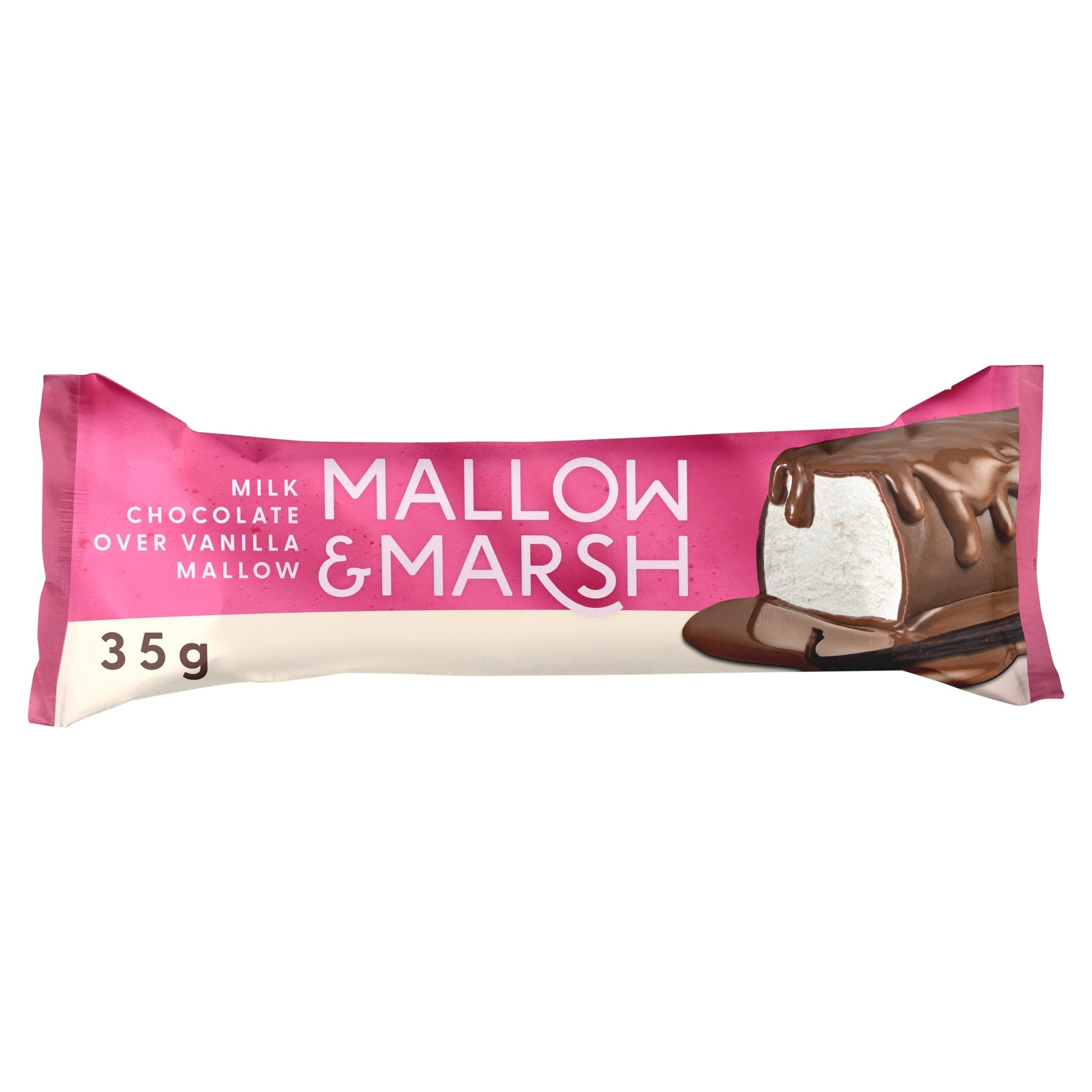Mallow & Marsh Vanilla & Milk Chocolate Marshmallow Bar 35g — image 1