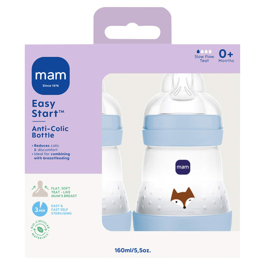 Mam Easy Start Anti-Colic Bottle 0+ Months 2 x 160ml — image 1