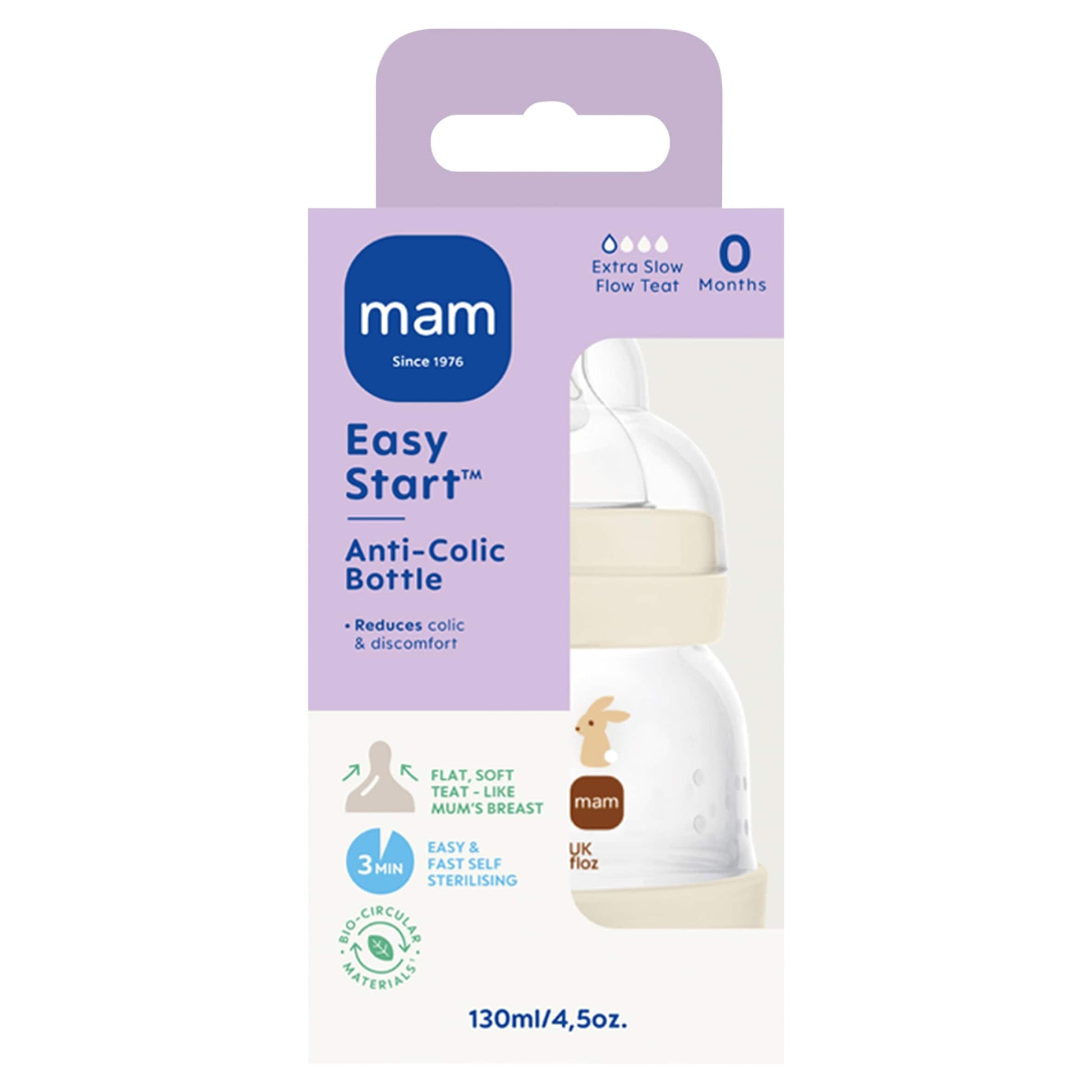 MAM Easy Start Anti-Colic Bottle 130ML 1 Pack — image 1