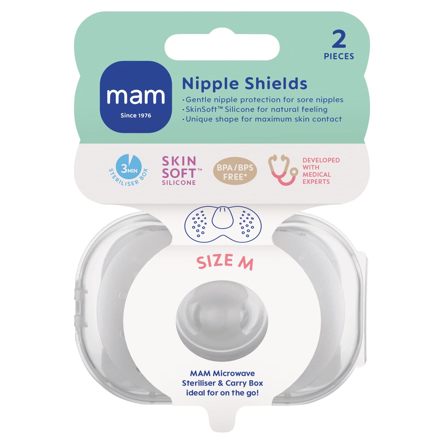 MAM Nipple Shield Medium 2 Pack — image 1