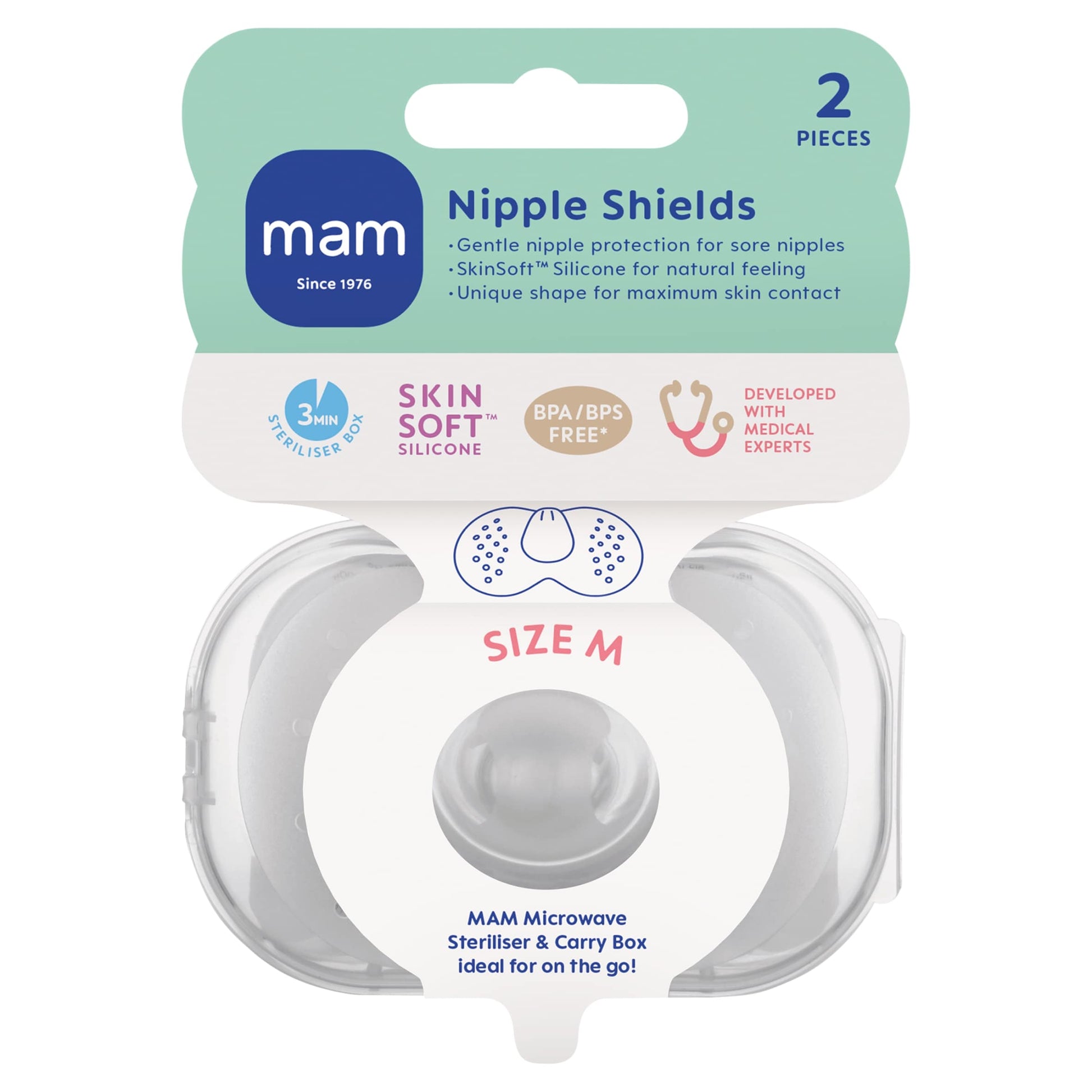 MAM Nipple Shield Medium 2 Pack — image 1
